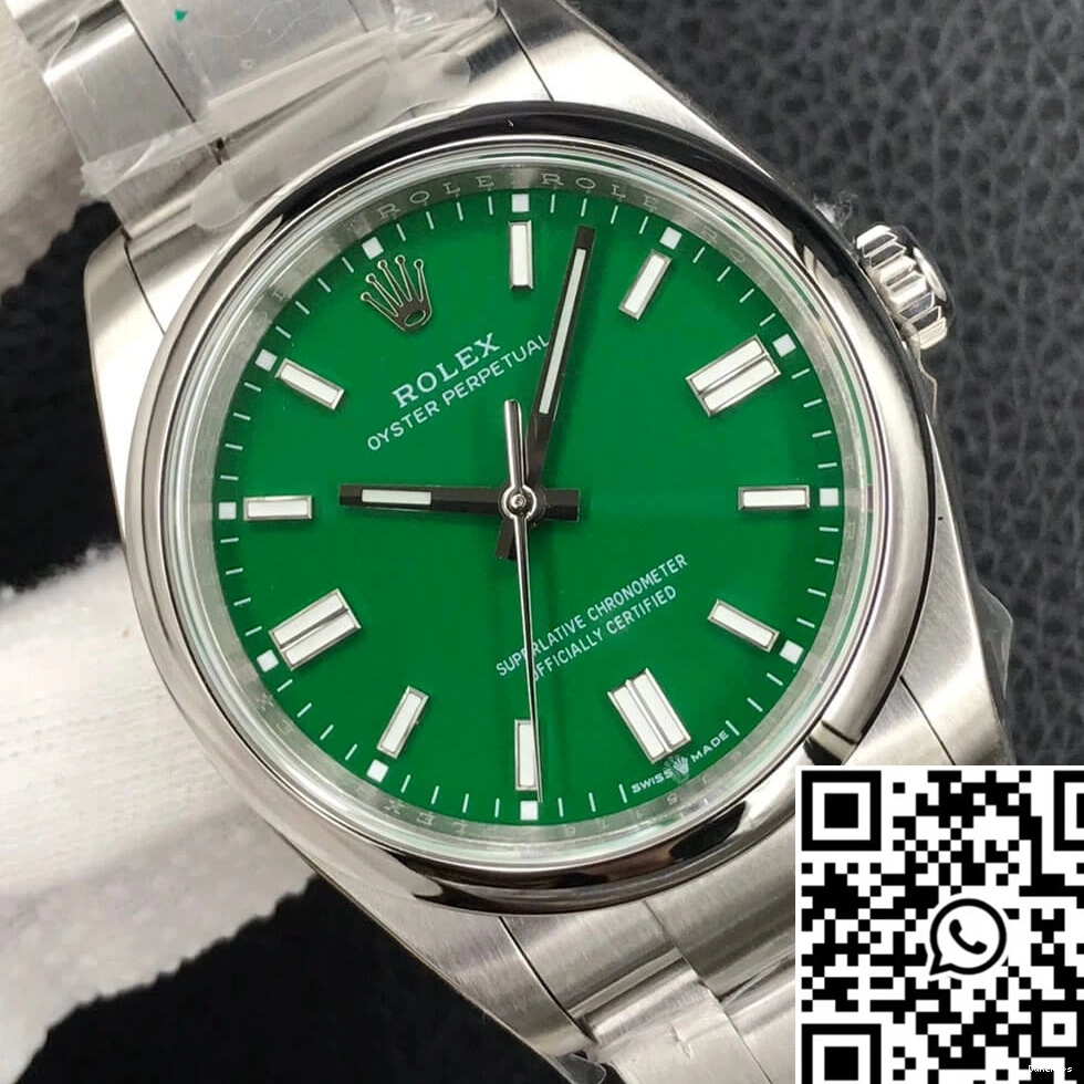 36MM M126000-0005 Dial Oyster Rolex Factory Perpetual Green EW 0904